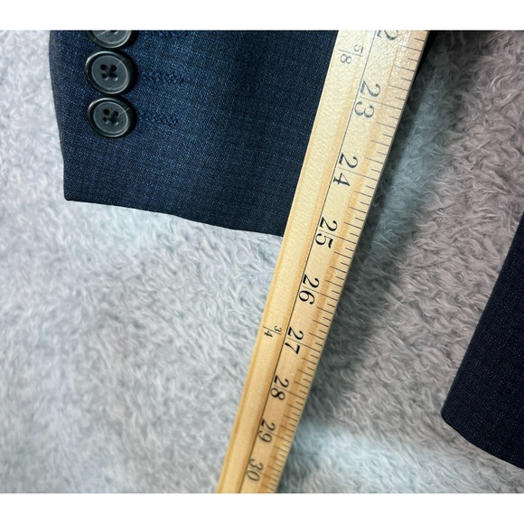 Ted Baker London Endurance Wool Blend Blue Modern Fit Two Button Blazer 42R - Picture 11 of 11